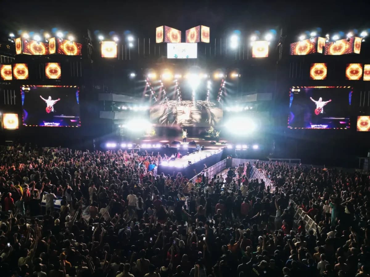 Réveillon Gospel reúne mais de 55 mil pessoas na Ponta Negra