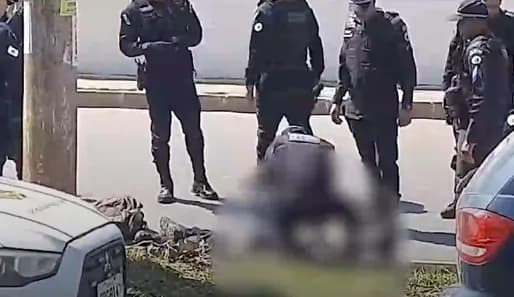 VÍDEO: Homem é morto a tiros após tentar atacar policiais com faca, no DF