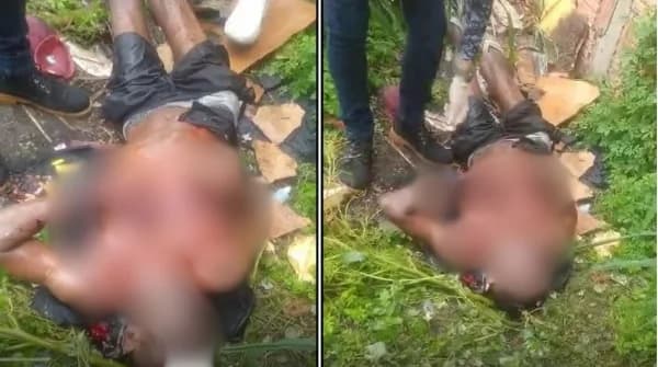 IMAGEM FORTE: ‘Neguinho’ é encontrado morto em terreno baldio na Redenção, em Manaus