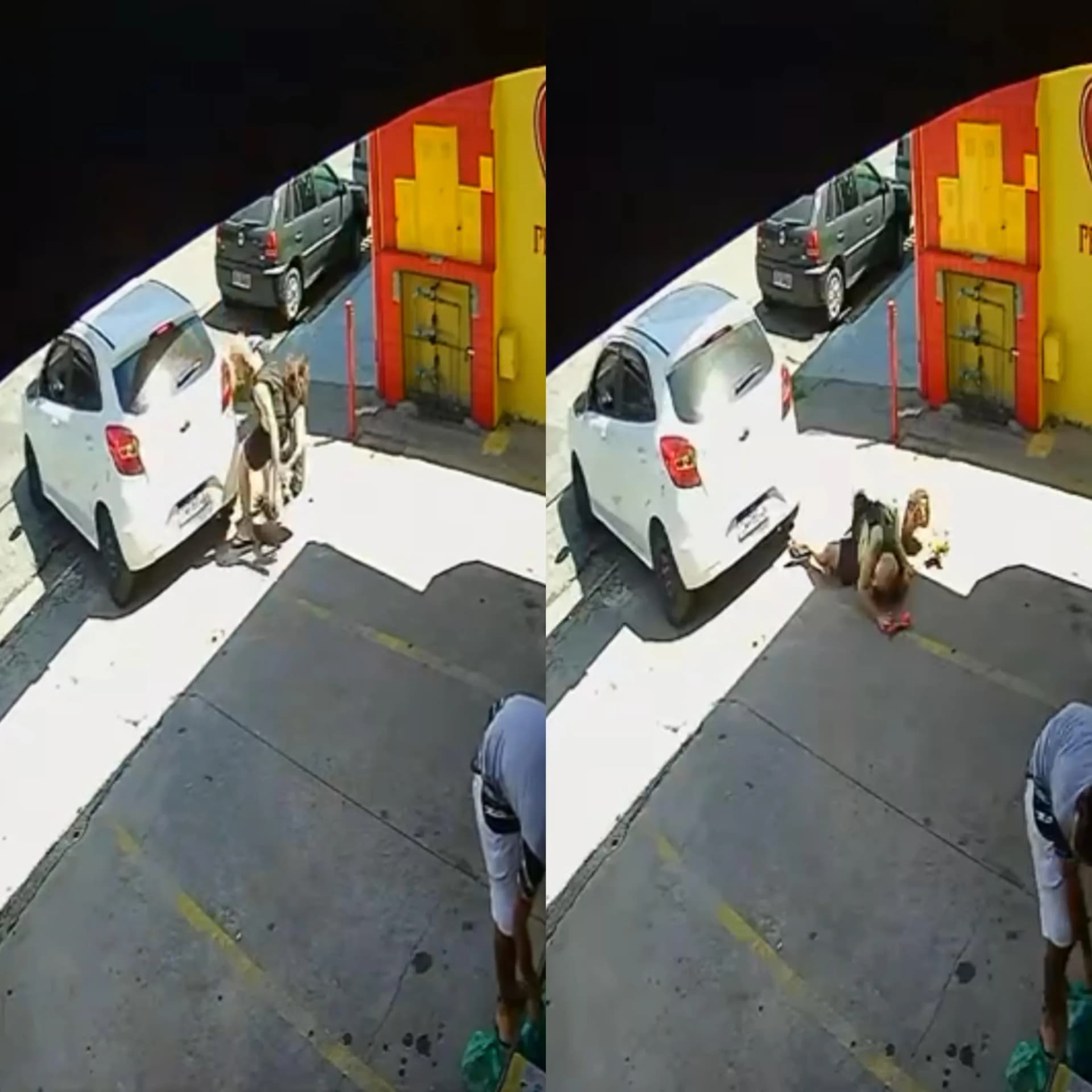 VÍDEO: Pai e filho são atingidos por carro em SP; motorista não presta socorro