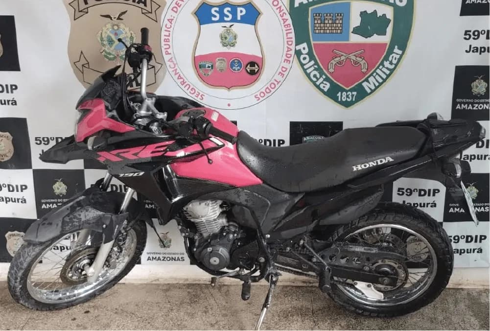 Em Japurá, homem é preso por receptação de motocicleta