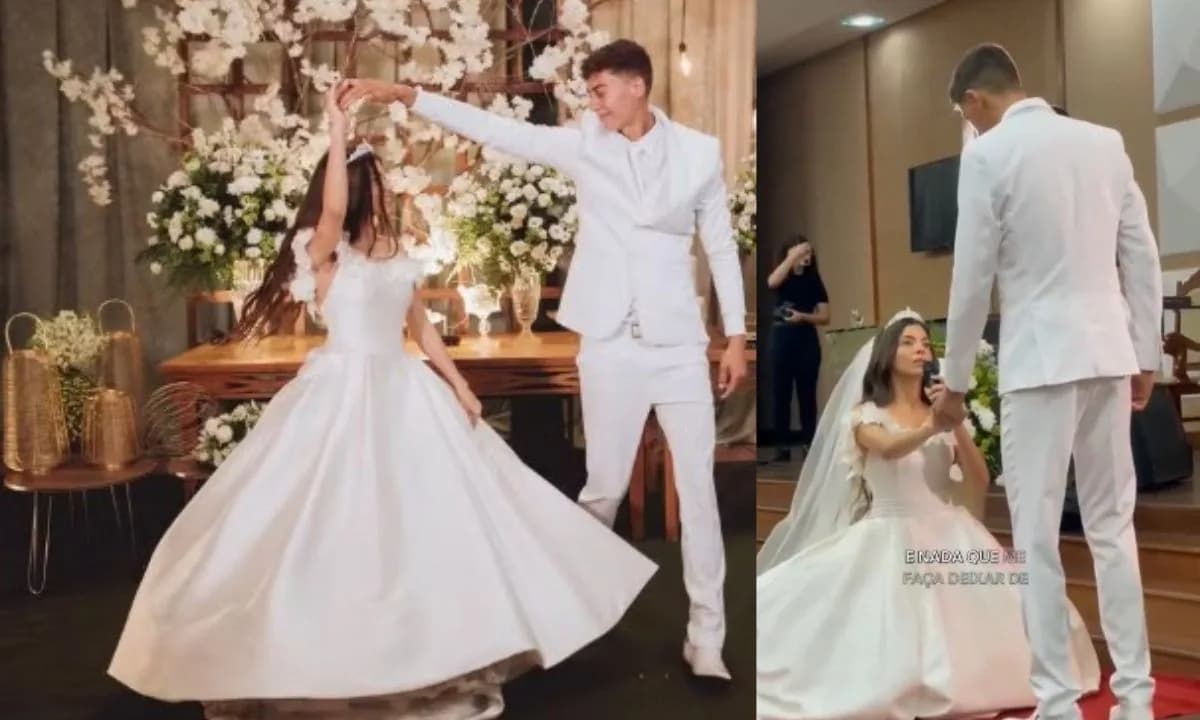 VÍDEO: Noiva faz voto de submissão ao marido em casamento e gera polêmica