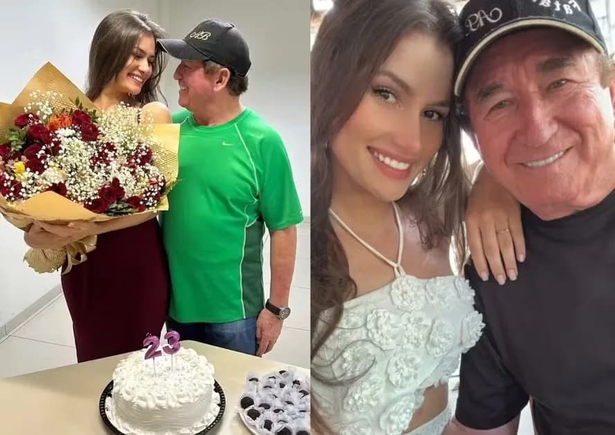 Após ser chamada de interesseira, noiva de Amado Batista rebate críticas