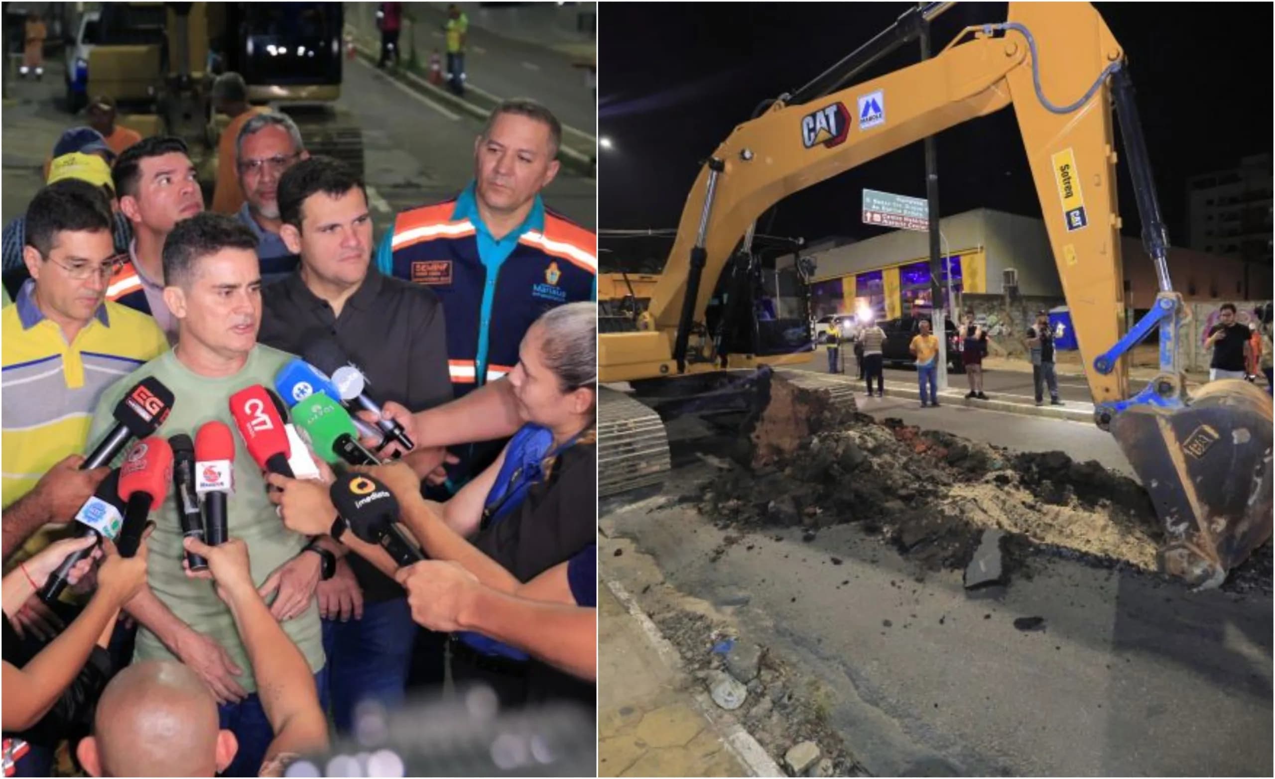 David Almeida acompanha interdição da Avenida Maceió para troca do sistema de drenagem