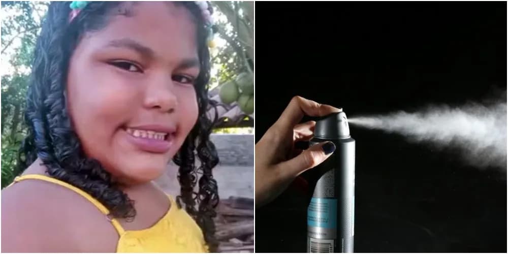 Menina de 11 anos morre após inalar desodorante em desafio de internet, em PE