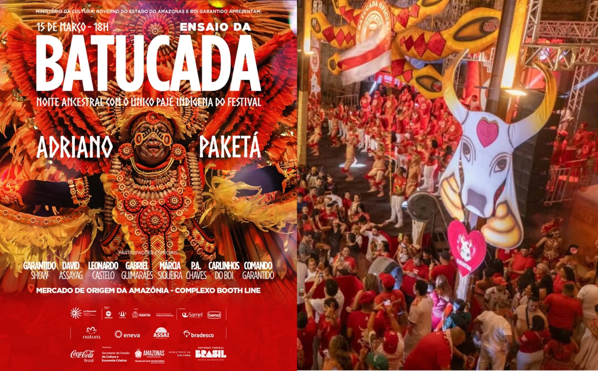 Batucada do Boi Garantido realiza segundo ensaio neste sábado (15), em Manaus