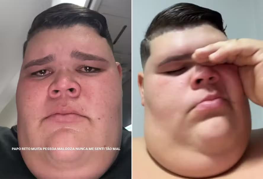 VÍDEO: Gordão da XJ chora e relata episódio de gordofobia em avião: ‘Me senti o pior ser humano’