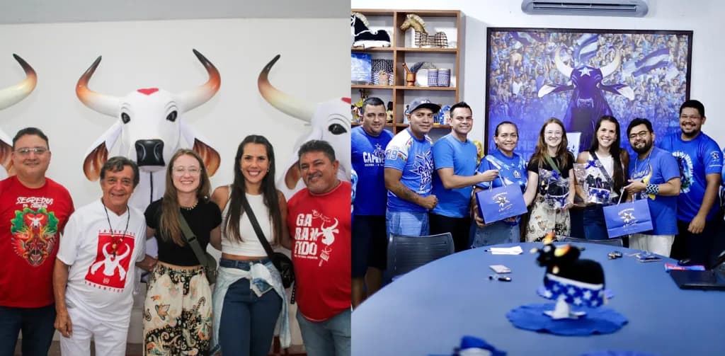 Natura visita bumbás de Parintins e oficializa patrocínio para o Festival 2025