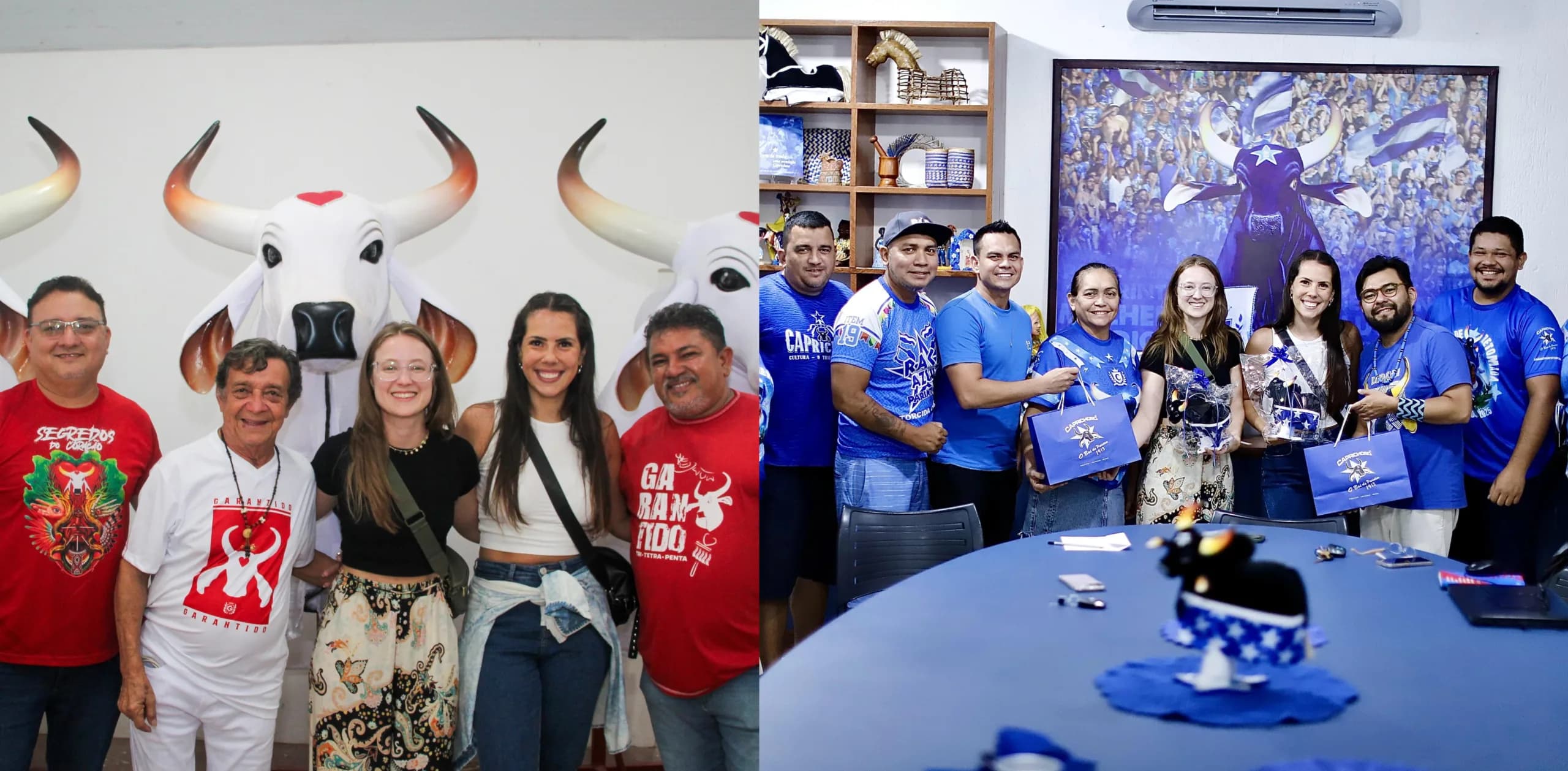 Natura visita bumbás de Parintins e oficializa patrocínio para o Festival 2025