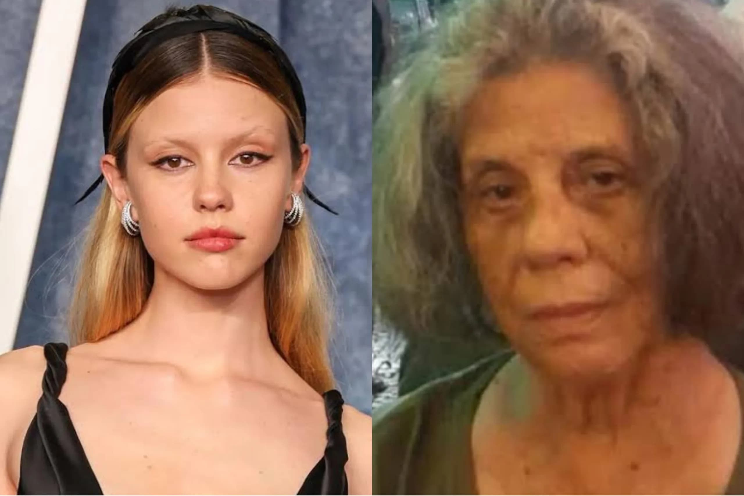 Após ser criticada pela tia, Mia Goth paga passagem para avó Maria Gladys ir para Londres