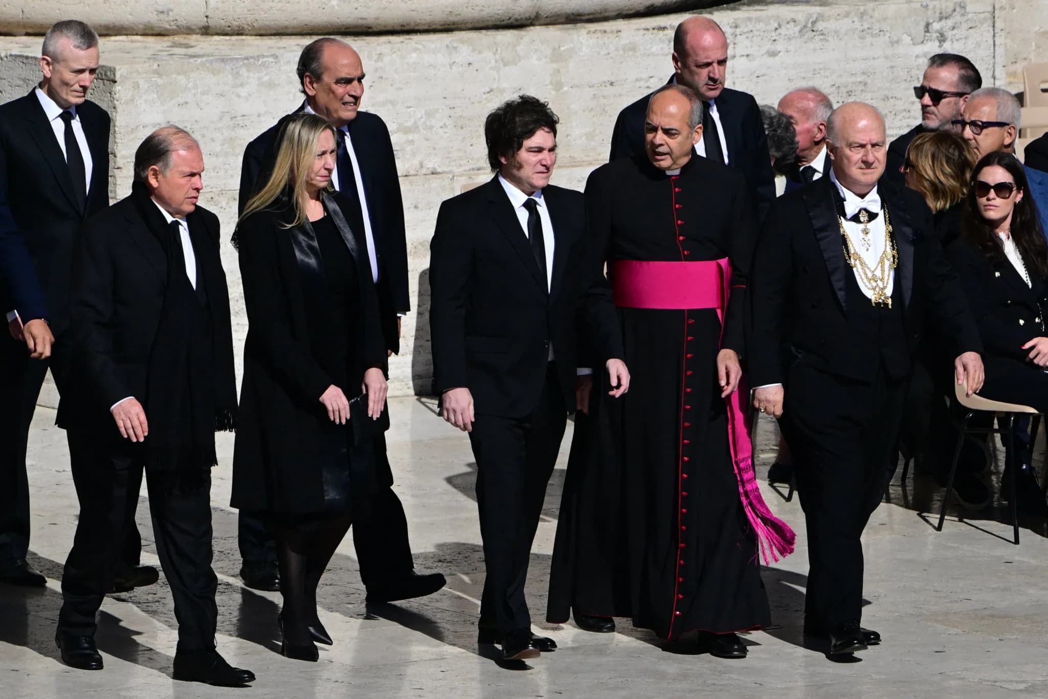 Milei - funeral do papa Francisco