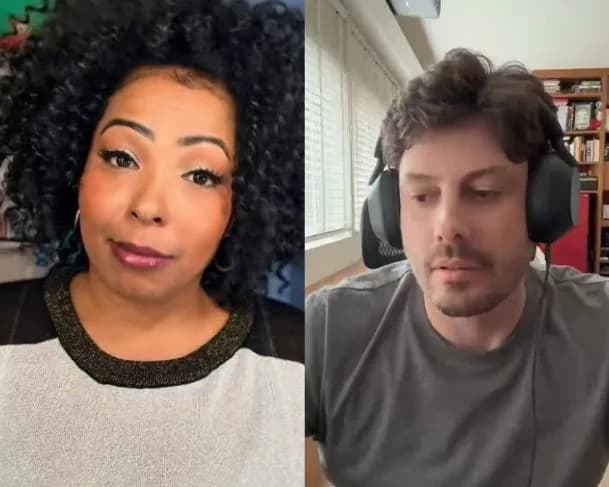 Danilo Gentili expõe conversa de telefone com Juliana Oliveira e diretor do The Noite