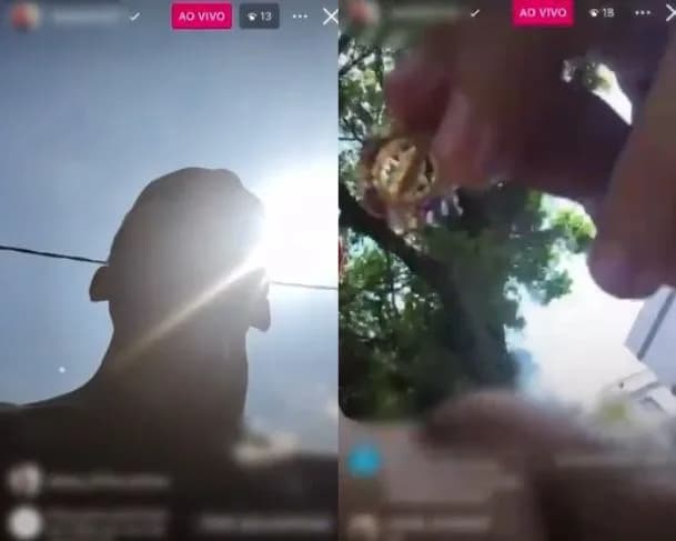 VÍDEO: criminoso faz live enquanto pratica assaltos no Litoral de São Paulo