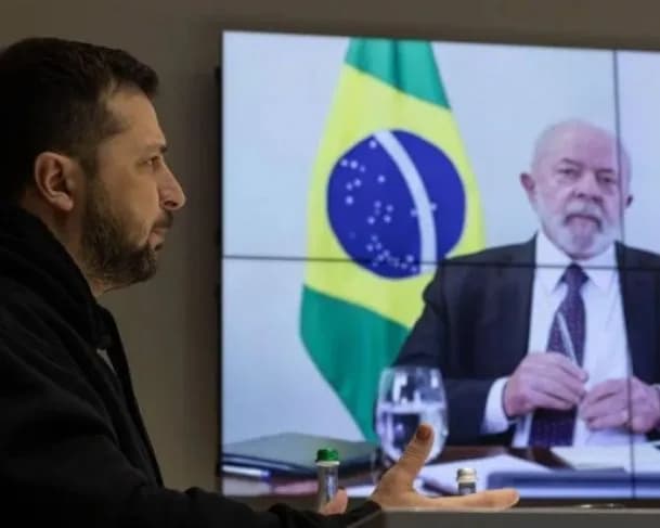 Zelensky se recusa a falar com Lula e afirma que Brasil apoia a Rússia