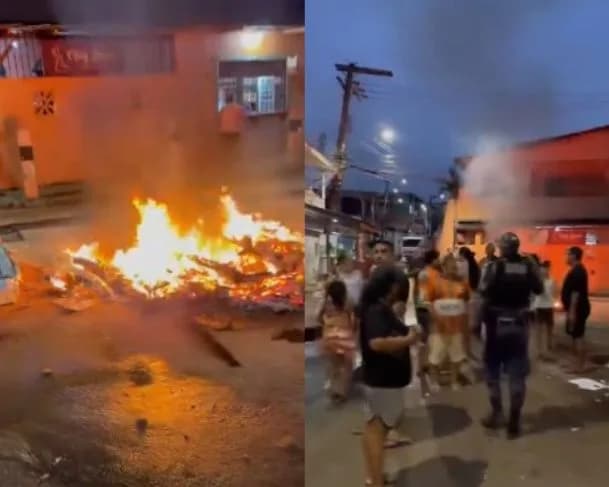 VÍDEO: Moradores do bairro Santo Agostinho fazem manifestação por falta de água