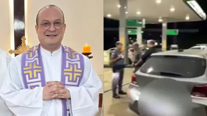 VÍDEO: Frentistas acusam padre de estar bêbado e xingá-los em posto de gasolina de São Paulo