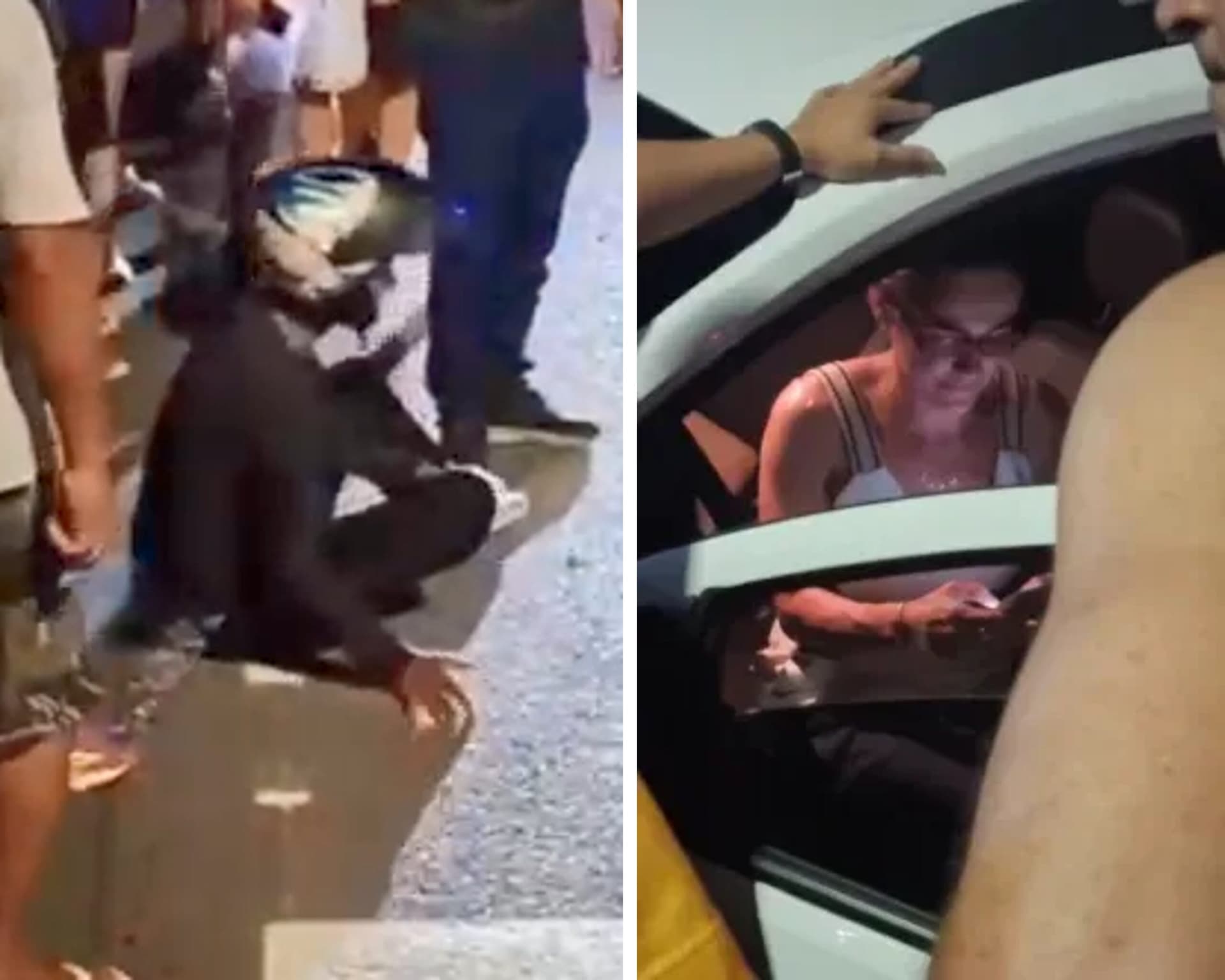 COMOVENTE: motociclista chora e se joga no chão após ver moto destruída