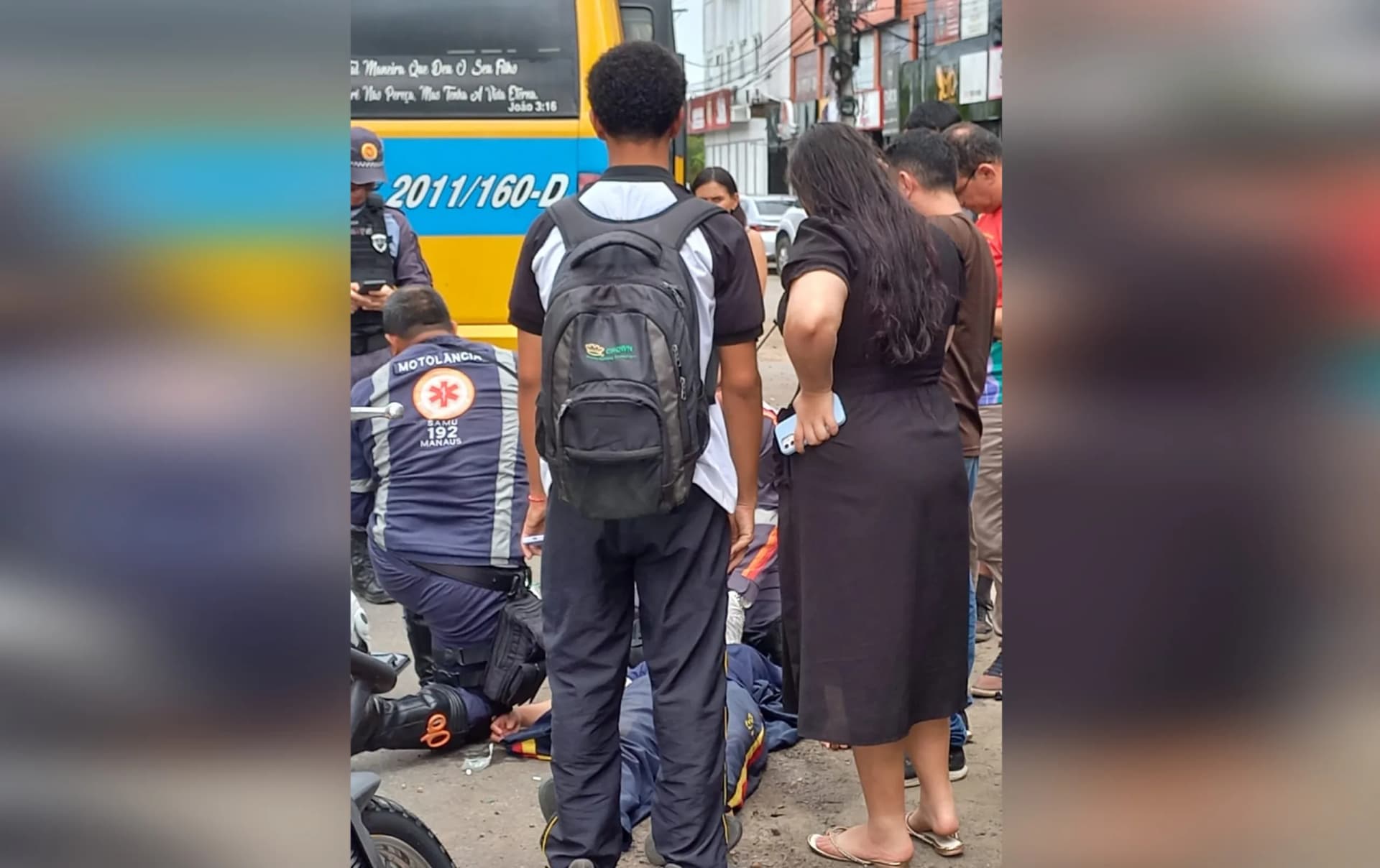 Estudante é atropelado por ônibus escolar na zona Norte de Manaus