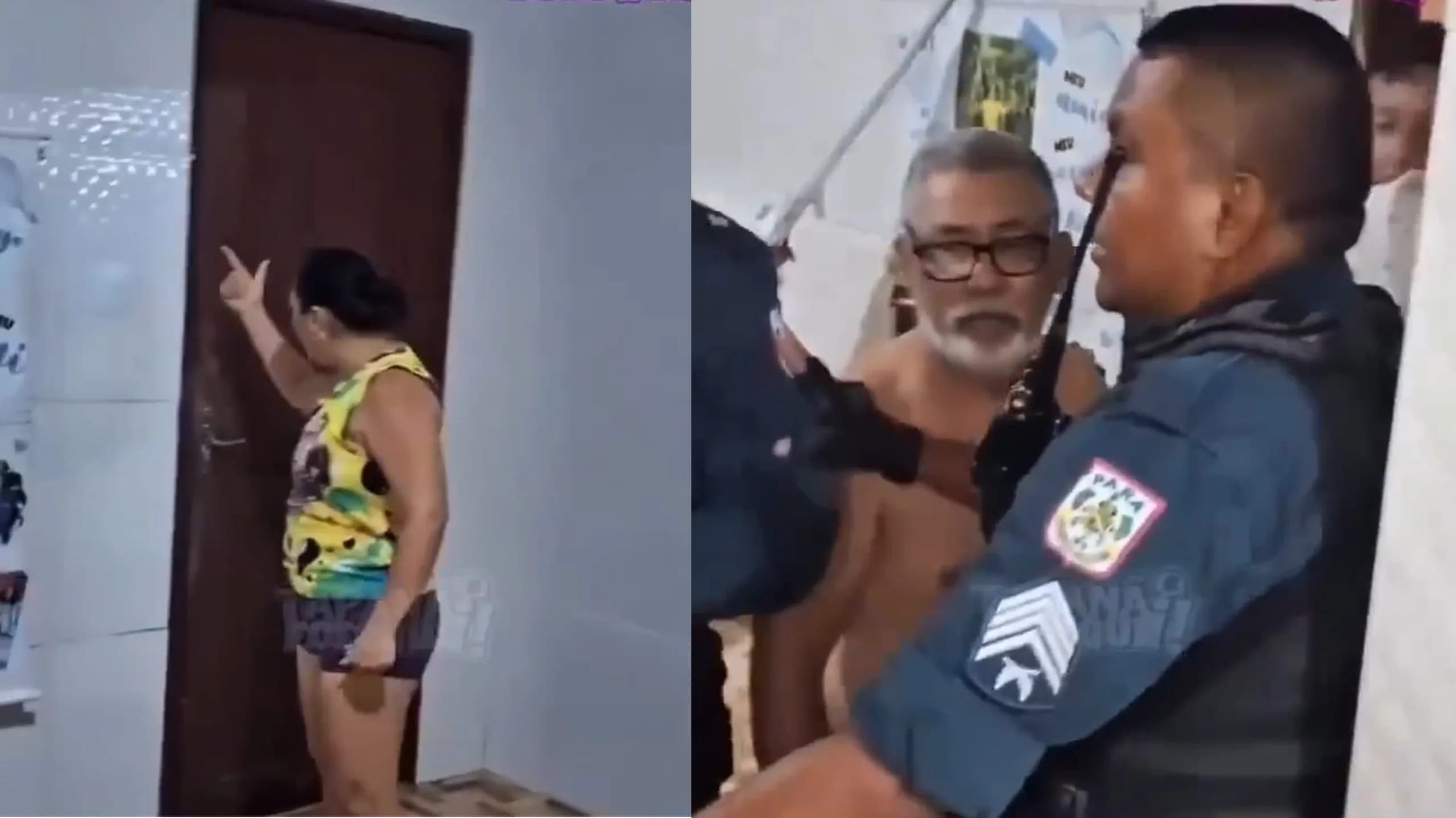 VÍDEO: mulher retorna de viagem e encontra marido trancado com amante em casa