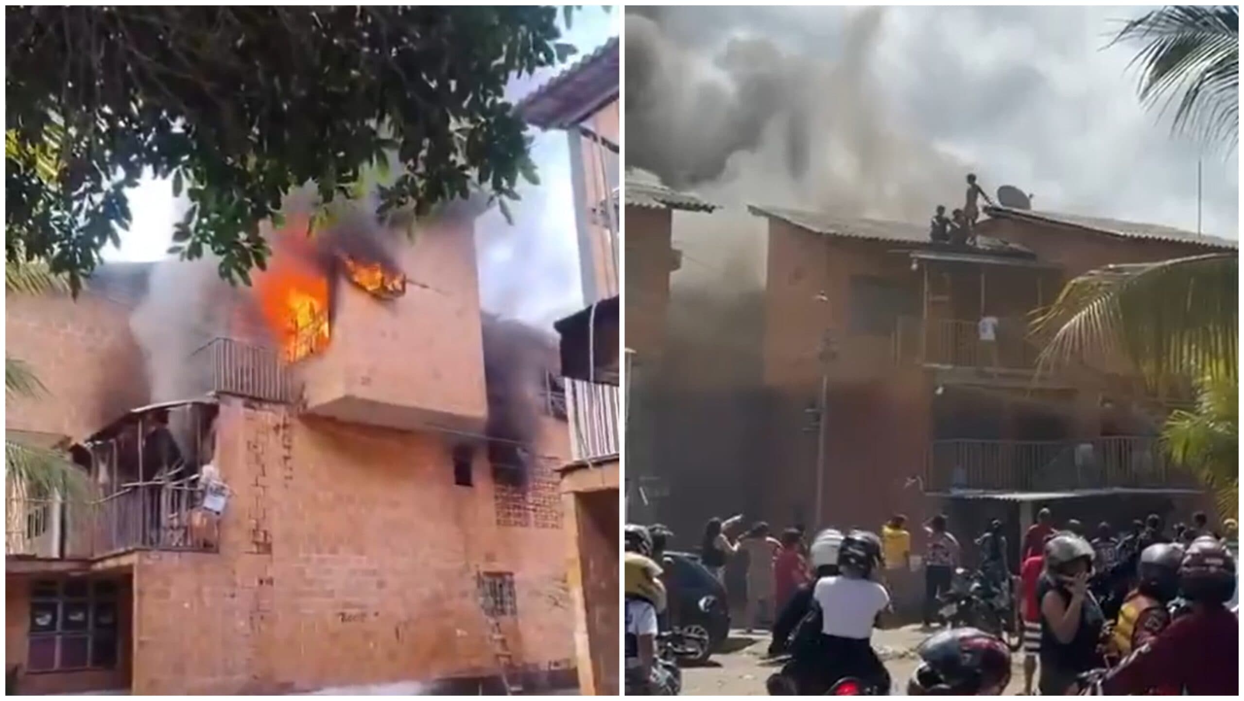 VÍDEO: Incêndio atinge apartamento do Prosamim, no Centro de Manaus