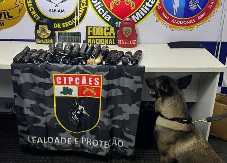 Polícia apreende 8 kg de pasta-base de cocaína escondidos em banheiro de barco em Coari