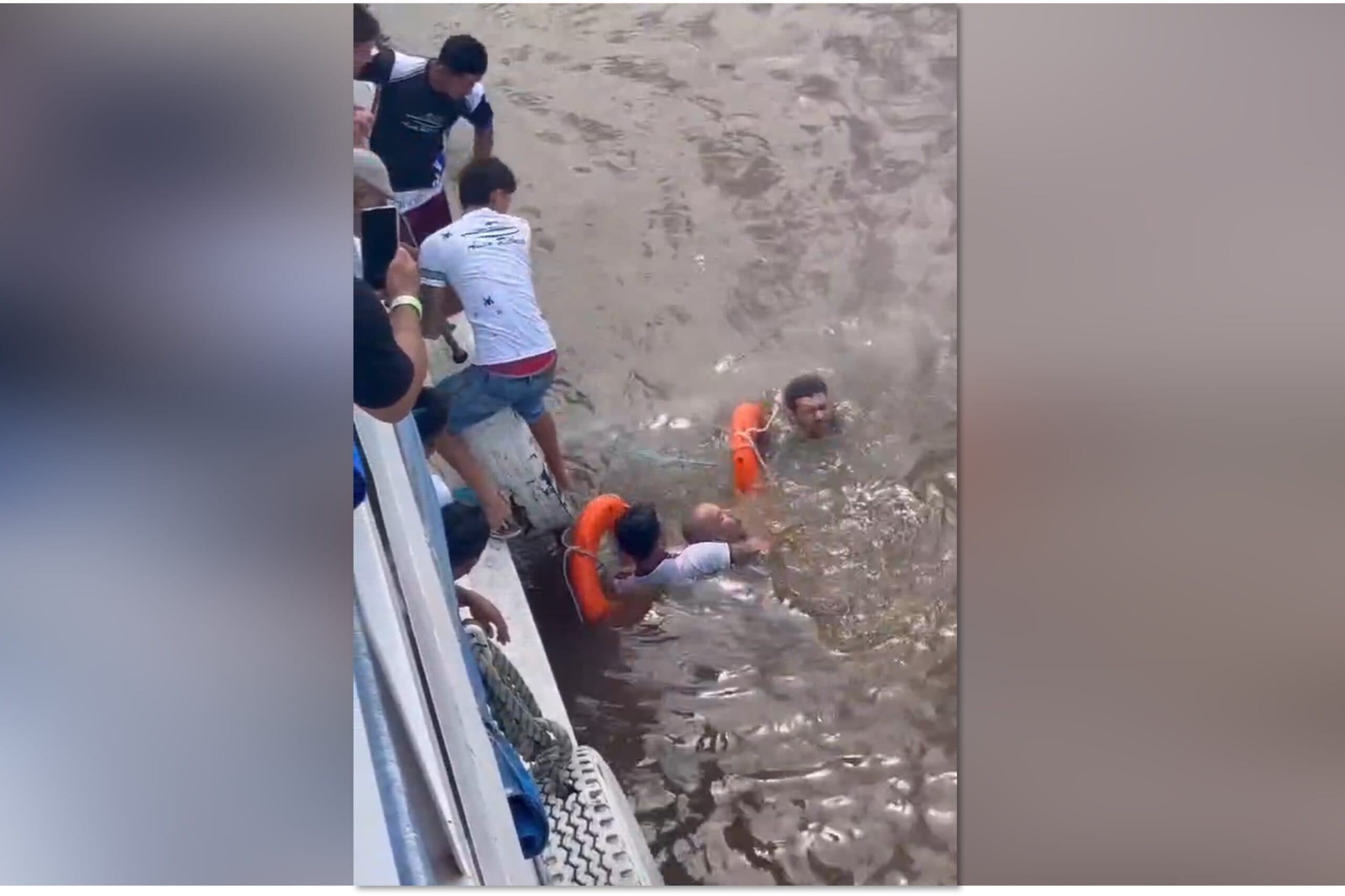 VÍDEO: barco para Parintins tem briga, bebida e homem pulando no rio