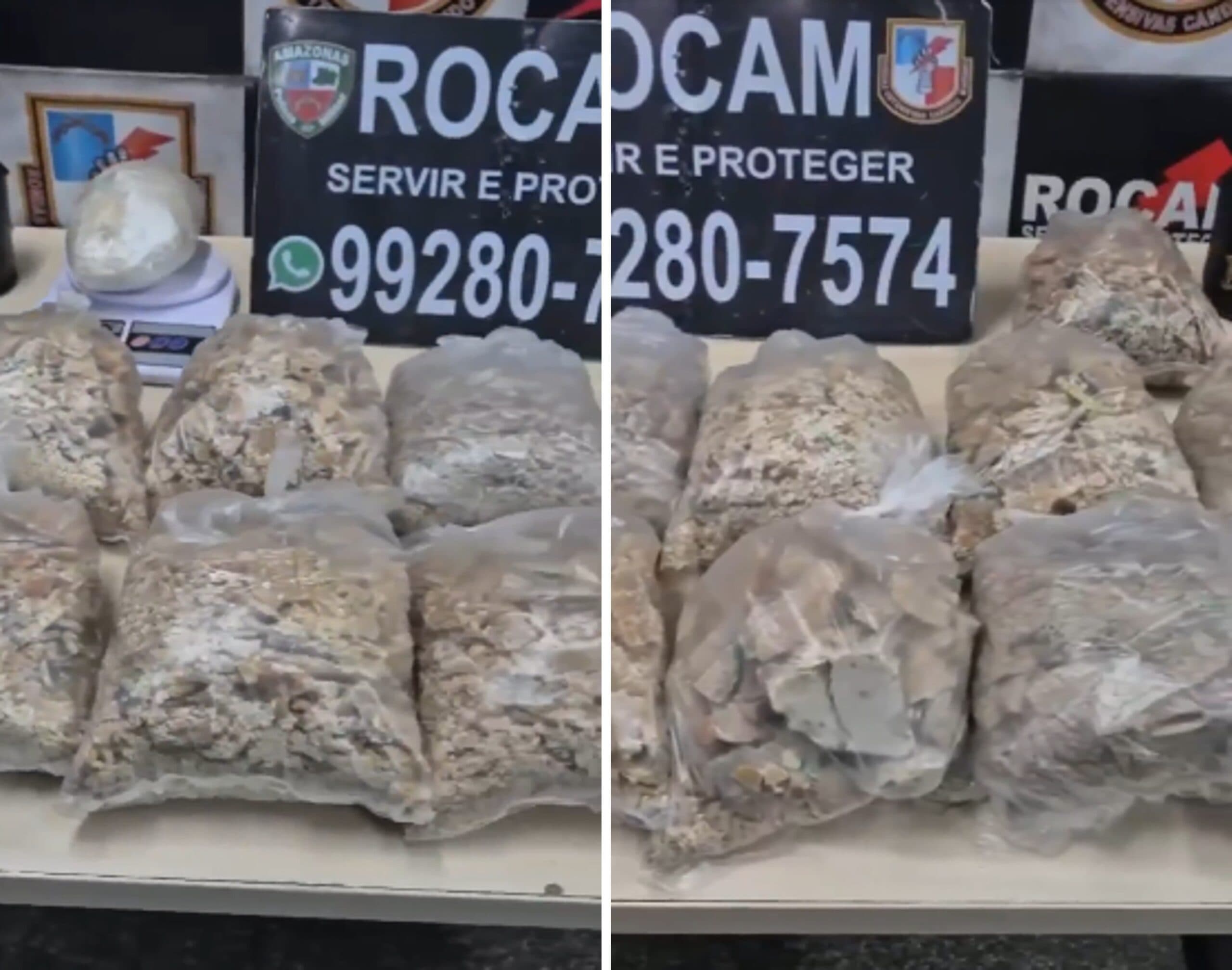 ROCAM intercepta laboratório de drogas e apreende cerca de 20 kg de entorpecentes em Manaus