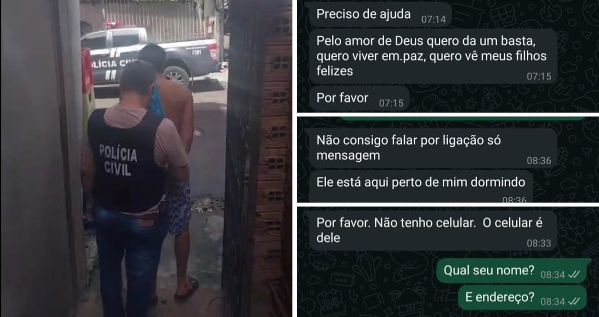Mulher consegue ajuda da polícia por mensagem e agressor é preso em flagrante em Manaus