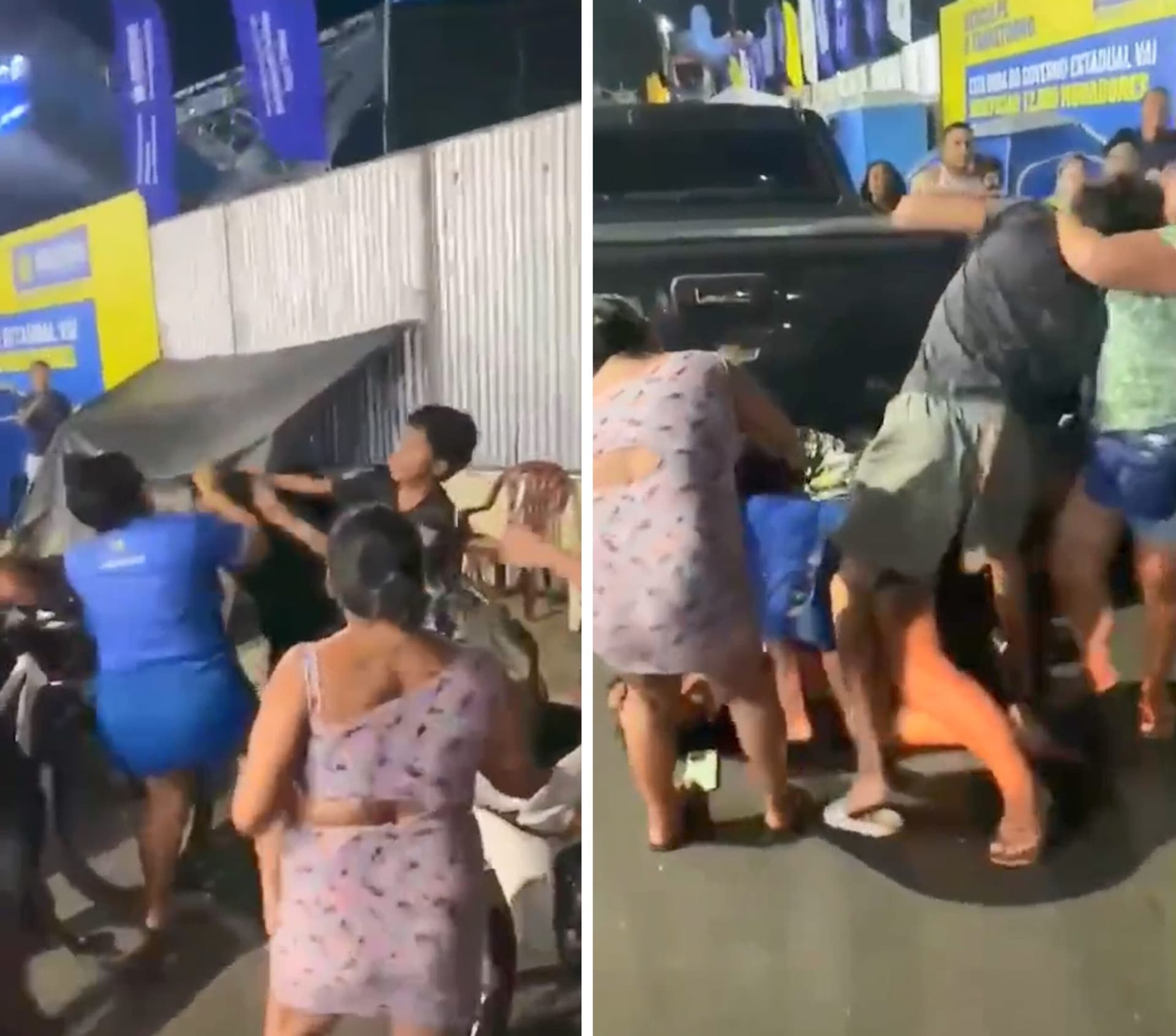 Confusão na fila: mulheres são flagradas em briga por lugar da Galera do Caprichoso em Parintins