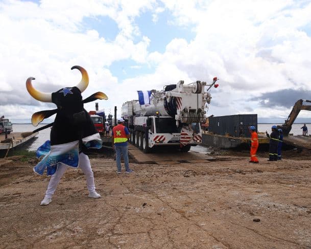 Boi Caprichoso inicia montagem da estrutura para o Festival Folclórico de Parintins 2025