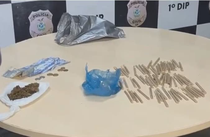 Jovem é preso por tráfico de drogas em feira da Manaus Moderna