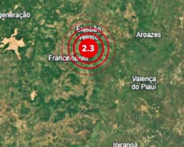 Terremoto de magnitude 2,3 é registrado no Piauí