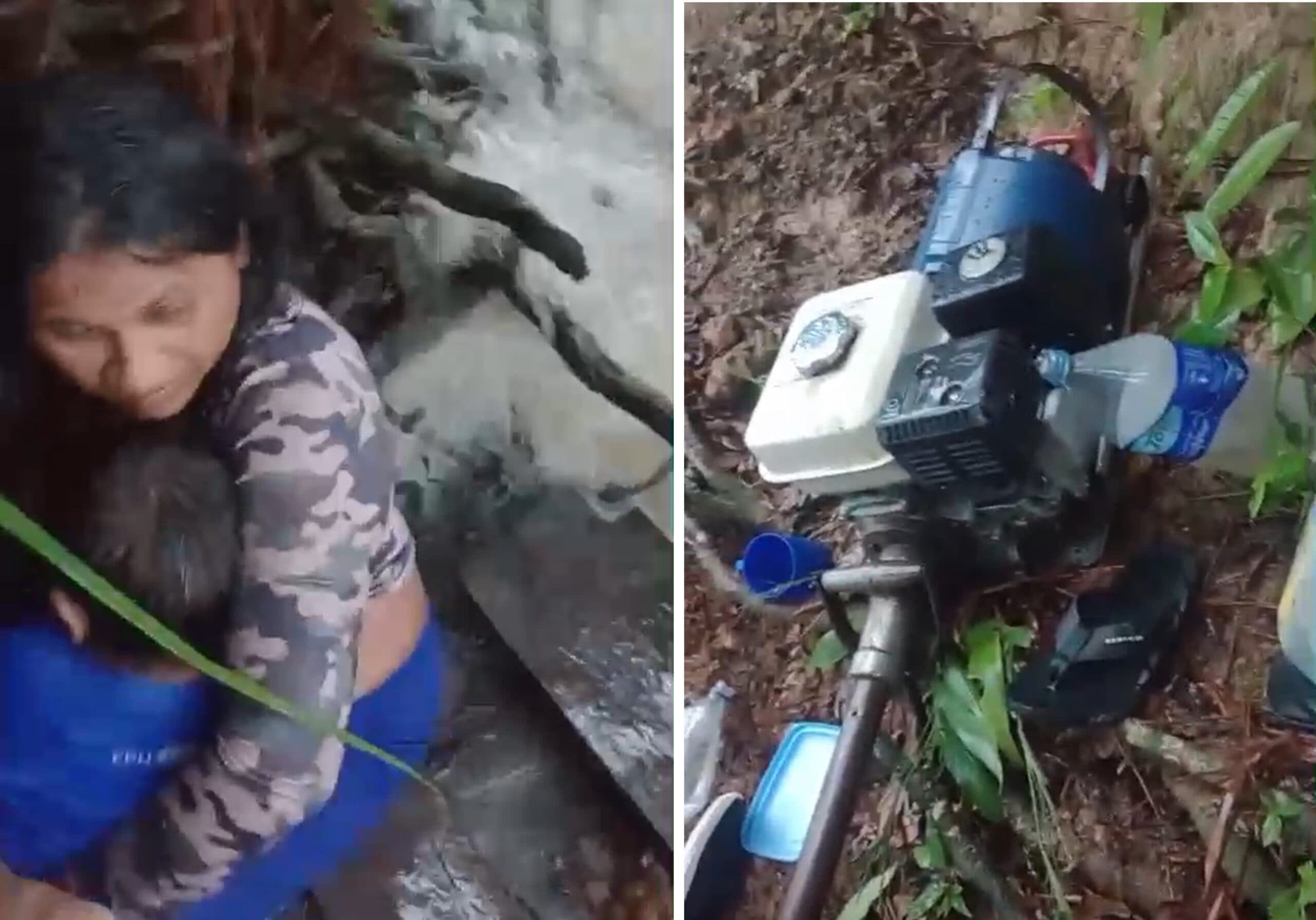 URGENTE: família fica ilhada em naufrágio durante temporal no Amazonas; veja vídeo