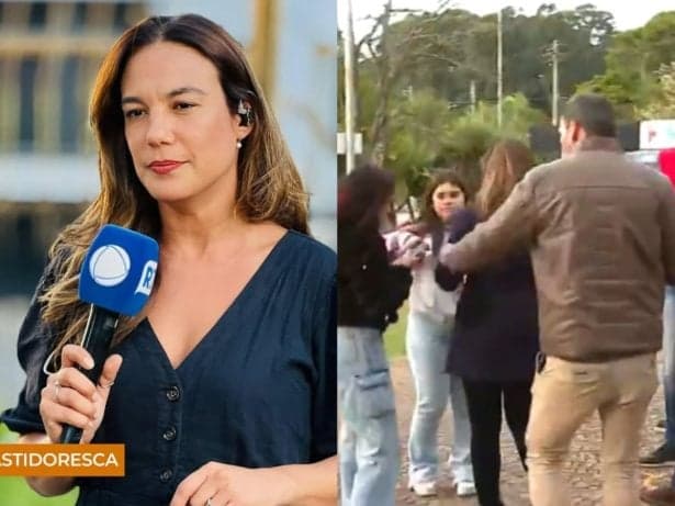 Jornalista da Record se pronuncia após sofrer empurrão de repórter da Band; veja
