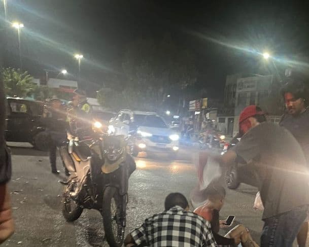 VÍDEO: Acidente entre carro e moto deixa uma pessoa ferida na Avenida Margarita
