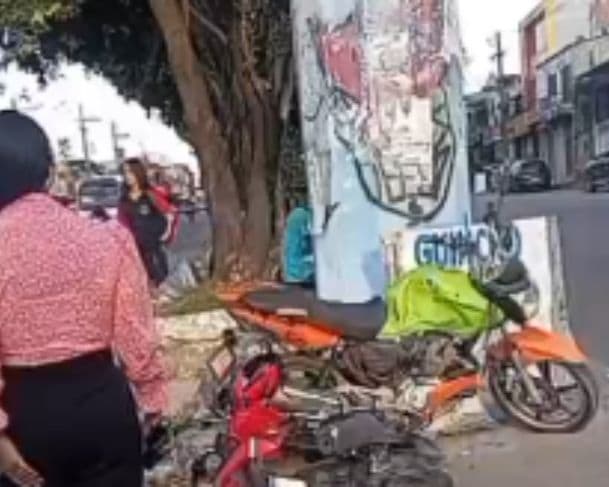 VÍDEO: Acidente entre motos deixa venezuelano ferido na Avenida Itaúba
