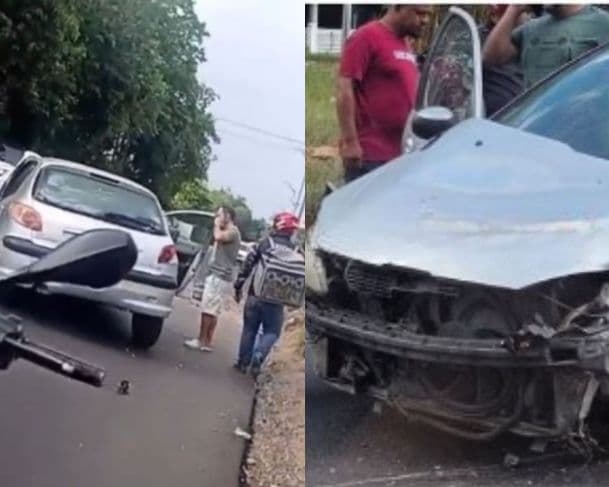 VÍDEO: Grave acidente na Avenida do Turismo deixa vítima desacordada em Manaus