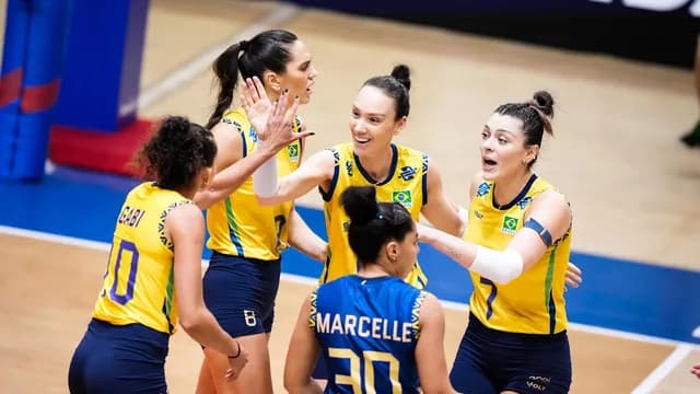 Brasil vence o Japão por 3 sets a 0 na Liga das Nações Feminina