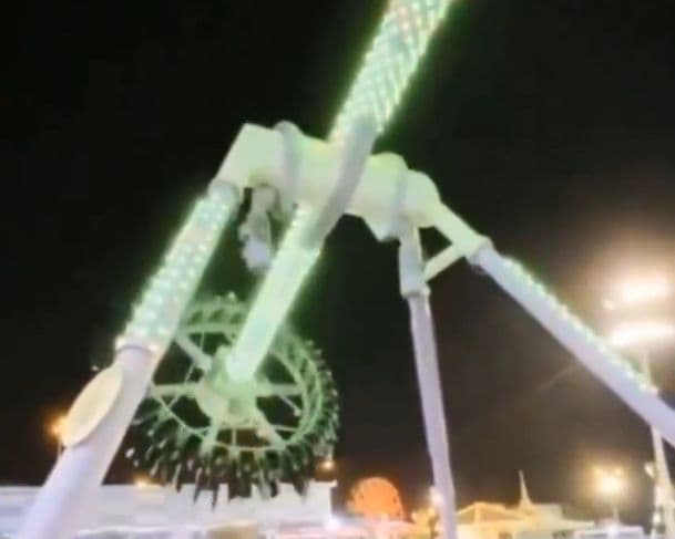 IMPRESSIONANTE: Brinquedo de parque de diversões se solta e deixa 23 feridos na Arábia Saudita