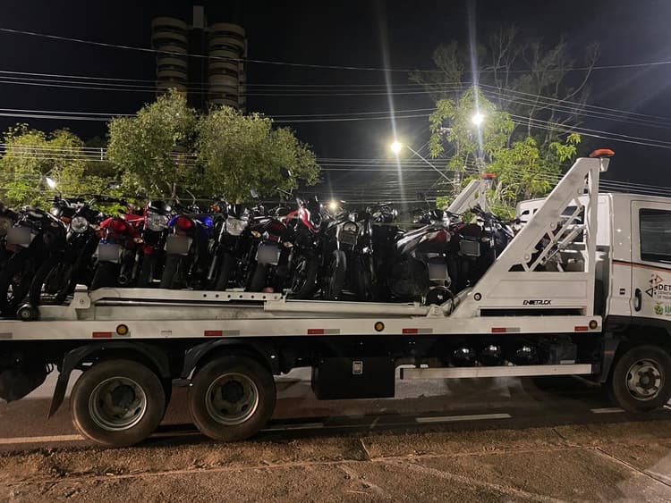 Fiscalização intensa remove 55 motos e aplica 200 multas durante operação em Manaus