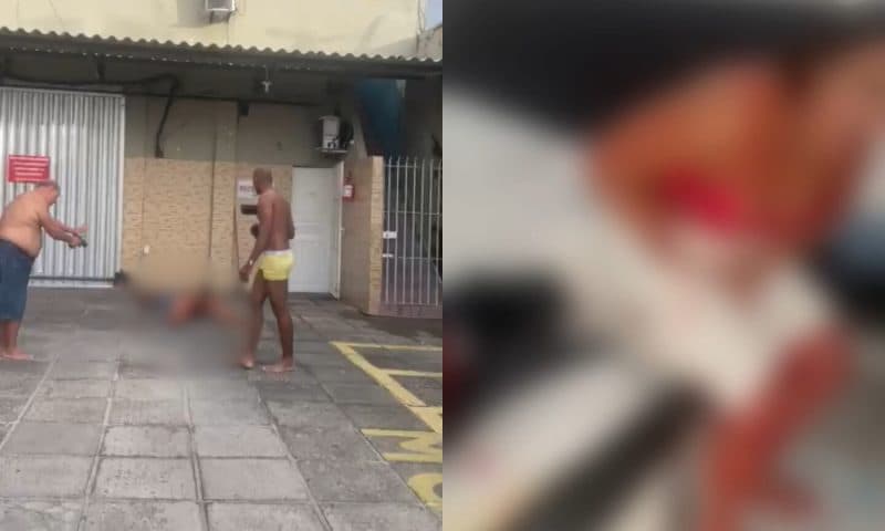 VÍDEO: Mulher é esfaqueada por homem dentro de motel