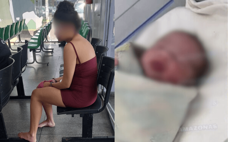 Mãe que arremessou filho recém-nascido de barranco passa por audiência de custódia em Manaus