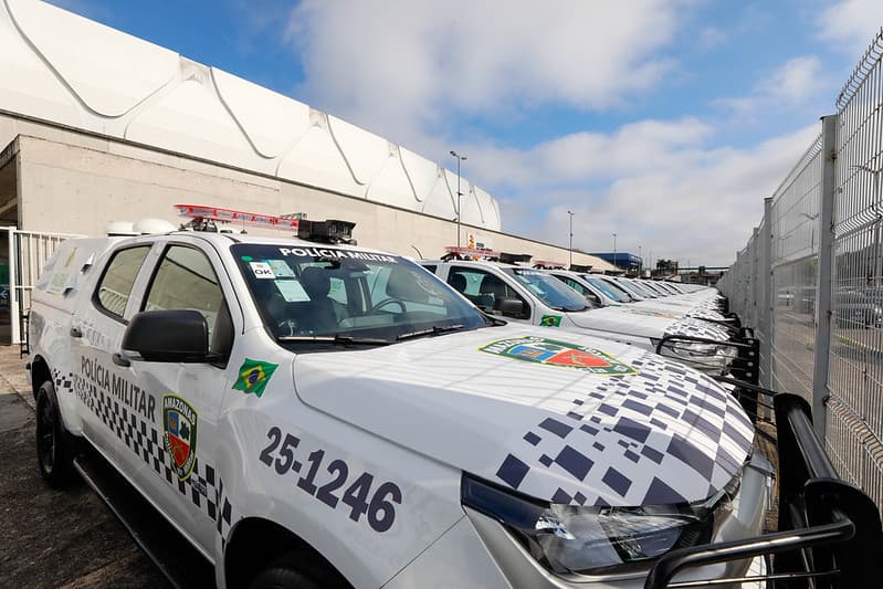 Wilson Lima entrega 244 novas viaturas para fortalecer a segurança na capital e interior