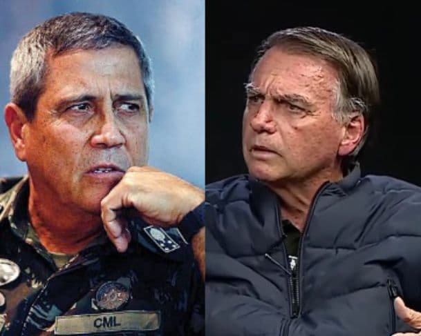 Jair Bolsonaro e Braga Netto teriam burlado proibição de manter contato determinada pelo STF