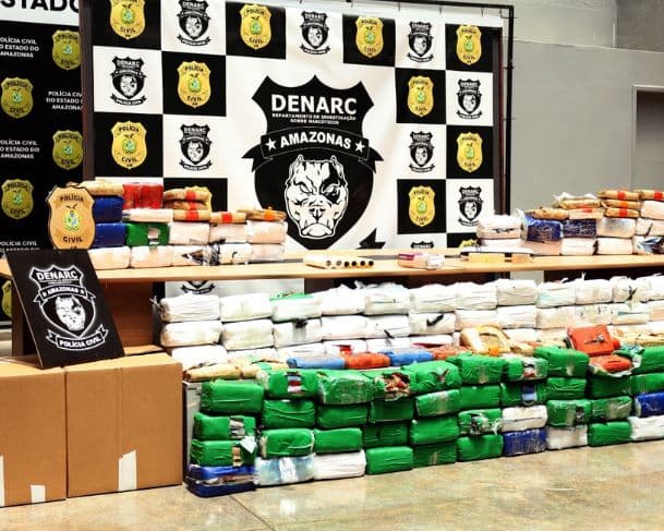 PC-AM intercepta 300 kg de skunk avaliado em R$ 6 milhões antes de envio à Europa