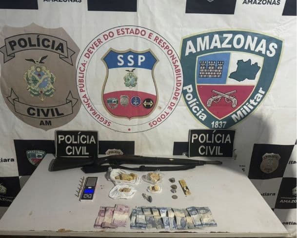 Homem é preso com arma e drogas dentro de igreja abandonada na AM-010