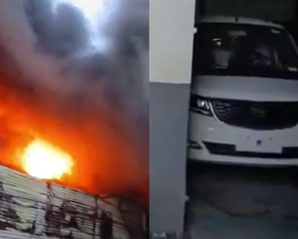 Vídeo mostra funcionários retirando caminhonetes da Effa Motors durante incêndio no Distrito