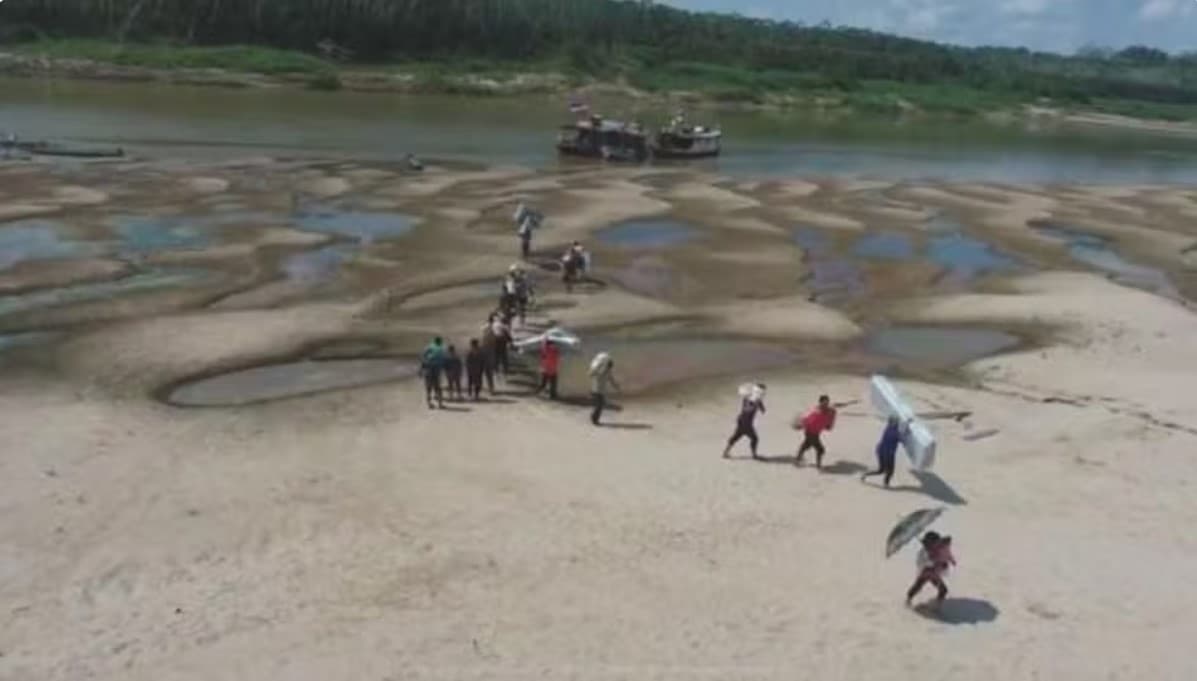 Seca dos rios Purus e Juruá afeta 13 municípios e uma população de 276,9 mil no Amazonas