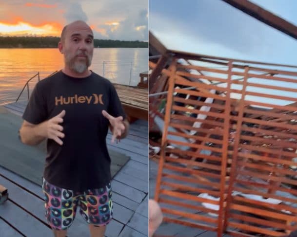 Ventania atinge flutuante e causa danos materiais em Manaus