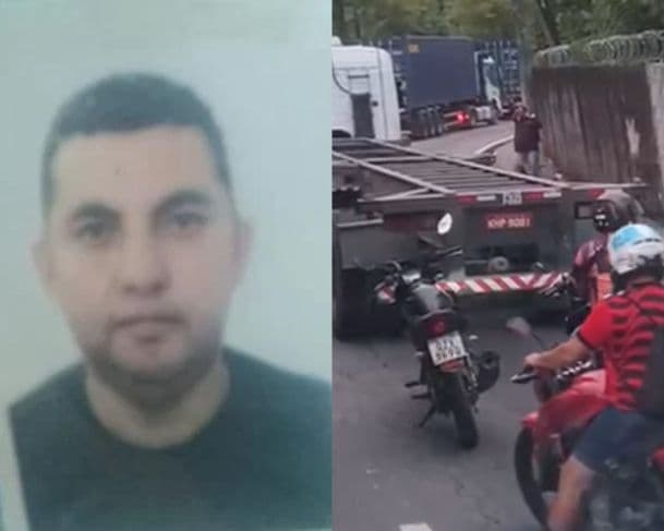 VÍDEO: Vigilante morre atropelado por carreta durante ultrapassagem em Manaus